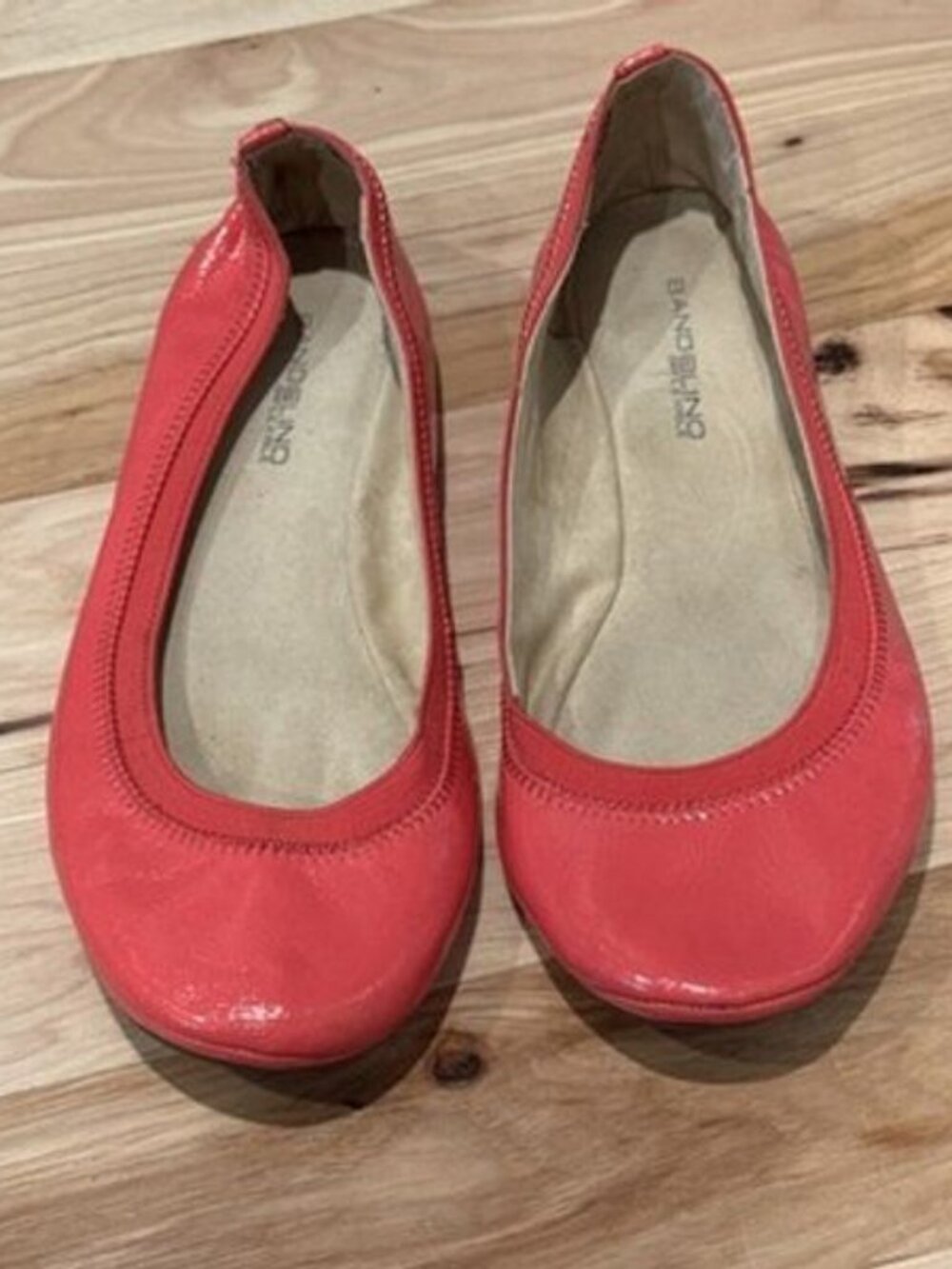 Bandolino B Flexible Patent Pink Ballet Flats Womens 8.5 M B Flexible